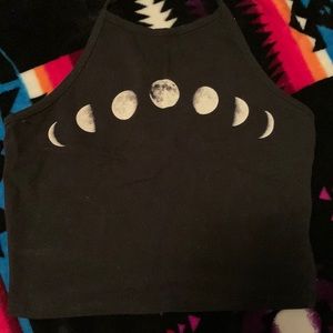 LA Hearts moon crop top